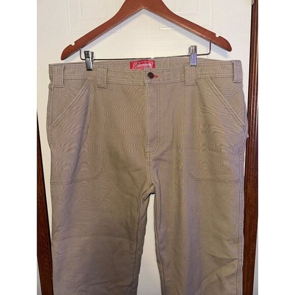 Coleman Bonded Fleece Lined Tear Resistant Comfort Stretch Utility Pants Size 38 - Picture 3 of 13
